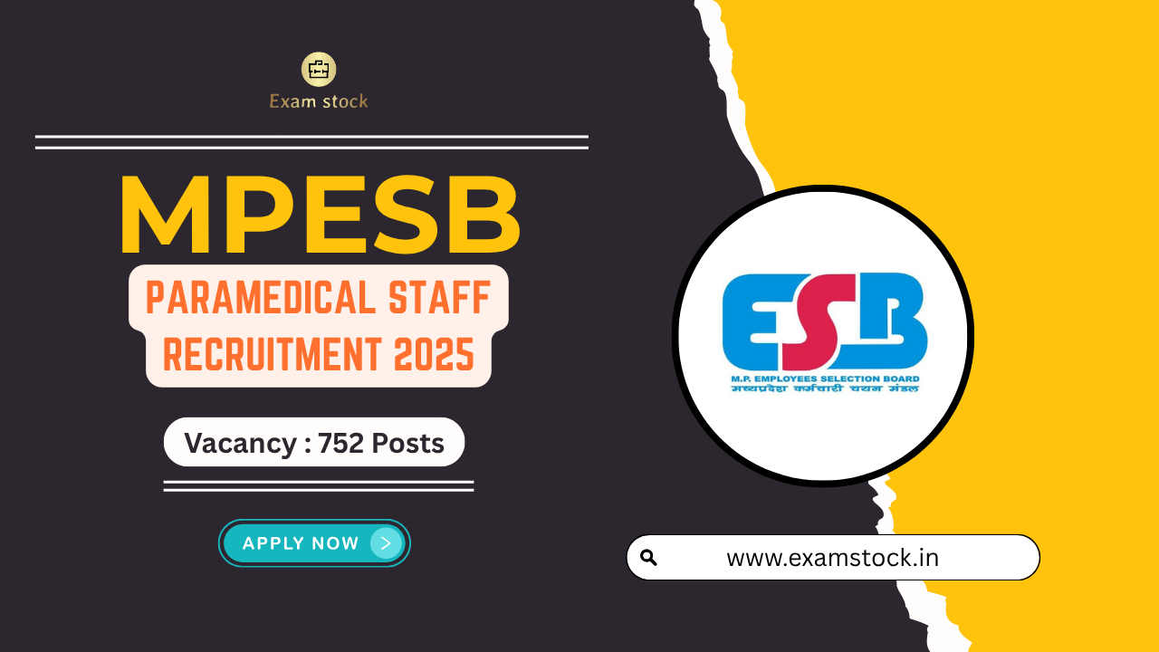 MPESB Paramedical Staff Recruitment 2025