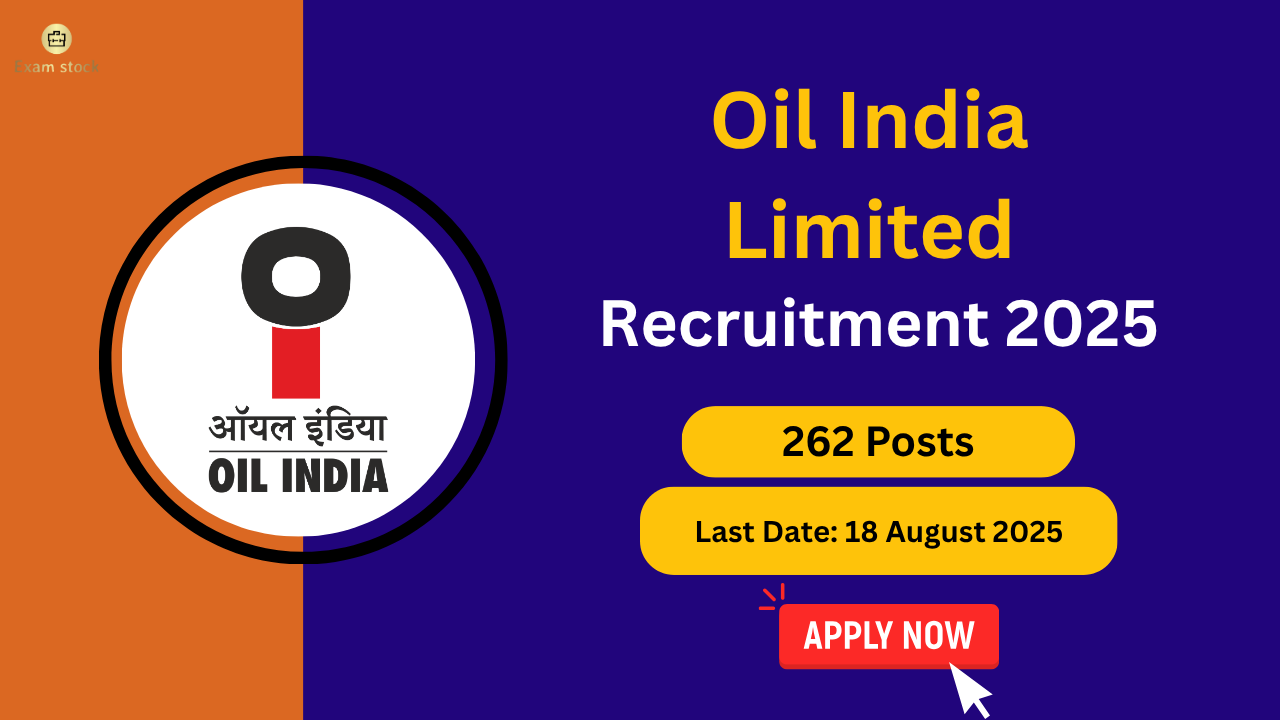 OIL India Workpersons Recruitment 2025