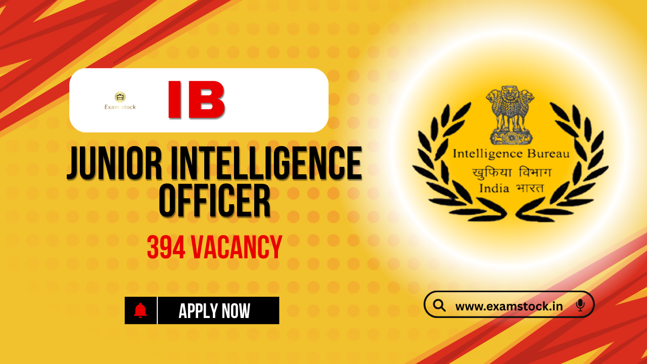 IB Junior Intelligence Officer (JIO-II/Tech) Recruitment 2025