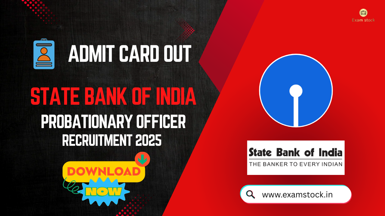 SBI PO Admit Card 2025