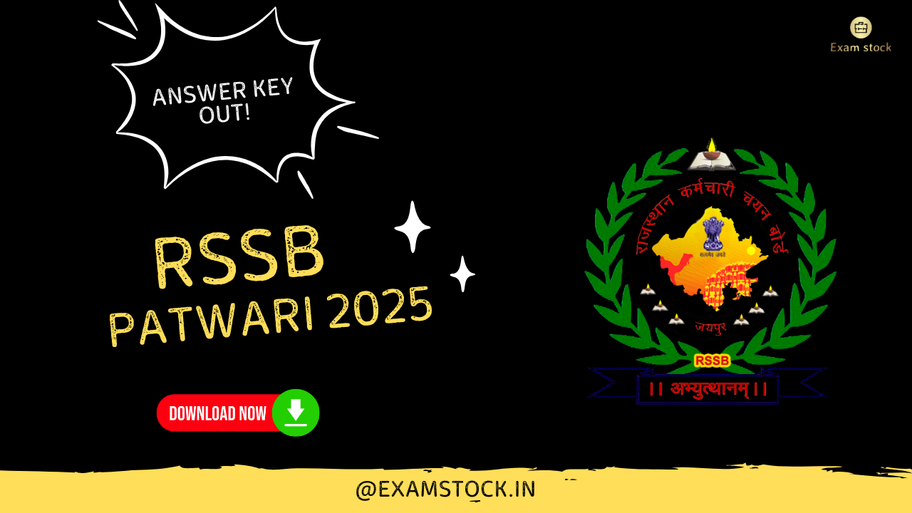 RSSB Patwari Recruitment 2025 – Answer Key Released
