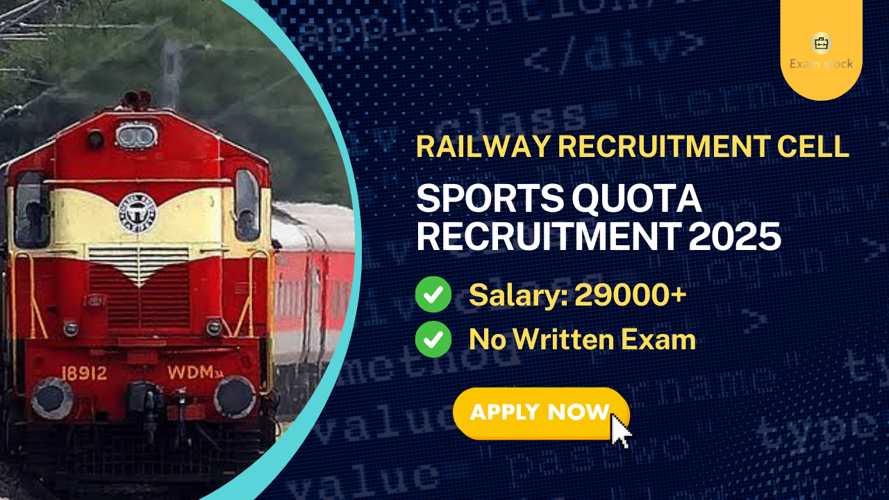 RRC SR Sports Quota Recruitment 2025: Apply for 67 Posts