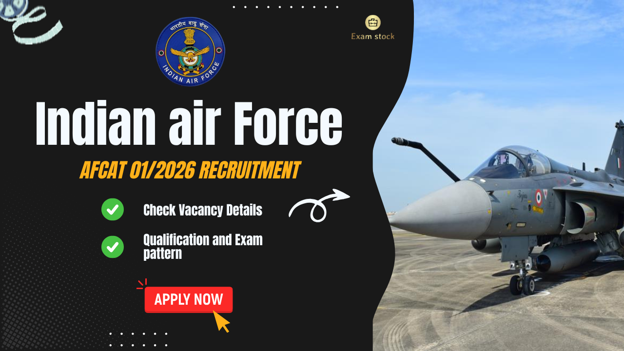 Air Force AFCAT 01/2026 Notification: Apply Online for 340 Posts