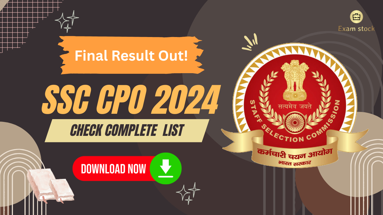 SSC CPO Result 2024