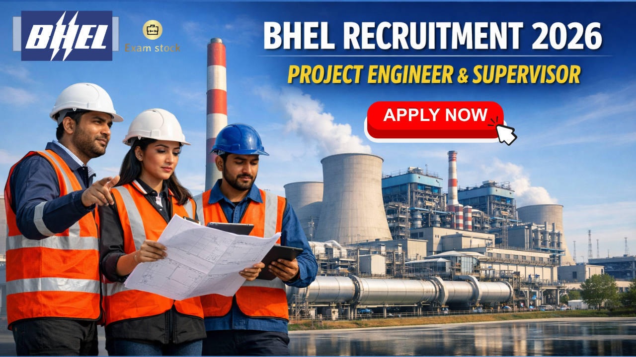 BHEL Project Engineer & Supervisor Recruitment 2026: Apply Online for 20 Posts