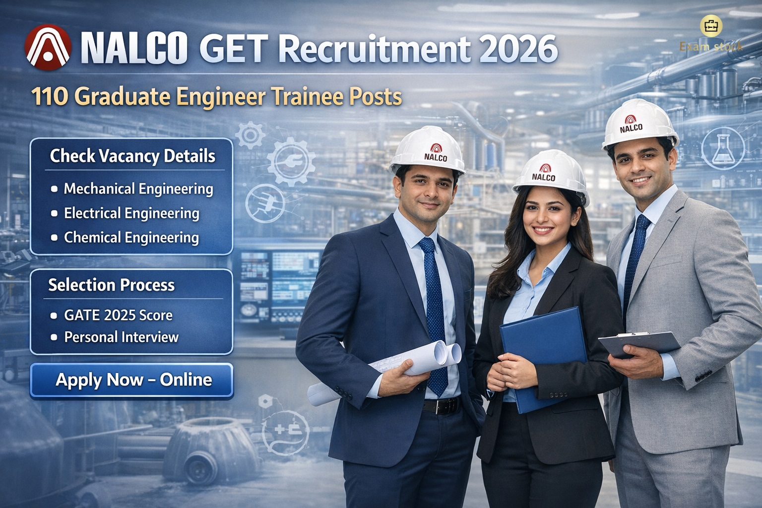 NALCO GET Recruitment 2026 – Apply Online for 110 Graduate Engineer Trainee Posts