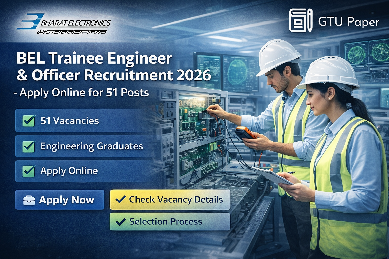 BEL Trainee Engineer & Officer Recruitment 2026