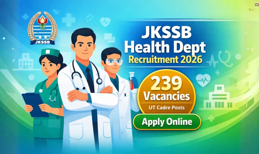 JKSSB 01/2026 Recruitment: Apply Online