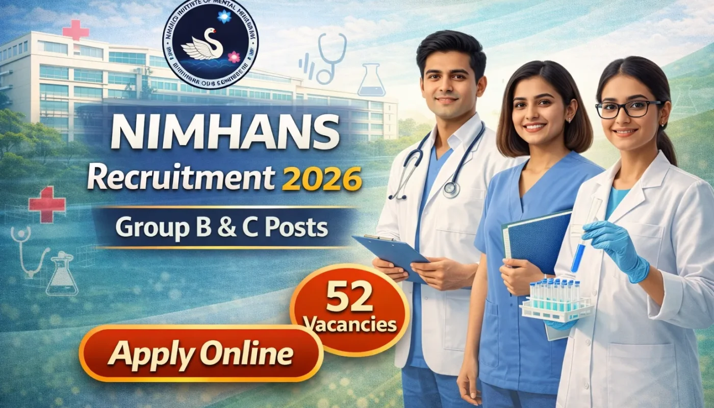 NIMHANS Group B & C Recruitment 2026